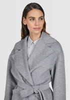 Coat made from genuine double-face