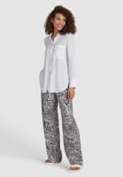 Jungle print slip-on trousers