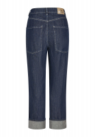 Loose fit jeans with turn-ups