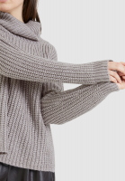 Turtleneck sweater from coarse knit