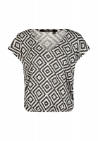 Linen shirt with bohemian print