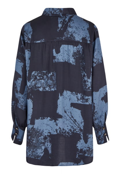 Blouse with maxi print