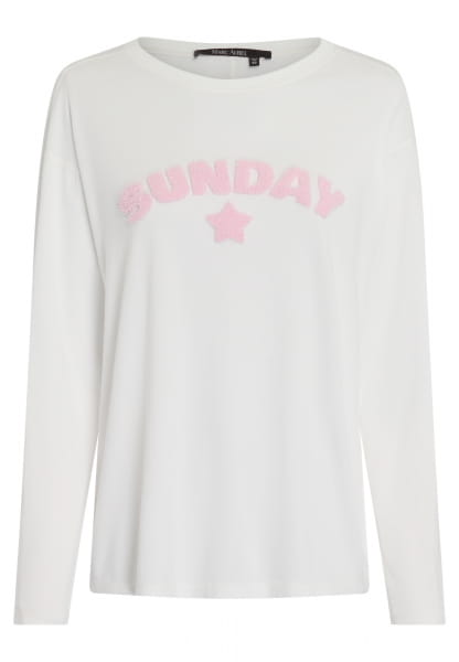 Shirt mit Frottée Applikation