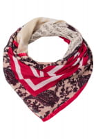 Patchwork scarf with paisley print