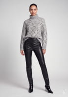 Sweater with chunky mesh pattern