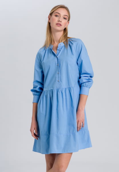 Midi dress in blouse-shirt-look