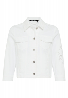 Jeansjacke mit Lochstockerei
