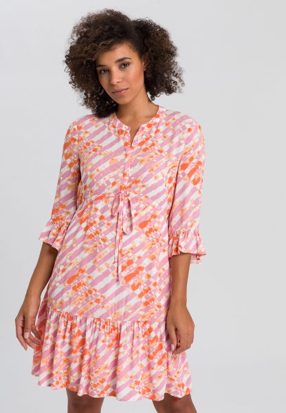 Blouse dress with Batik print