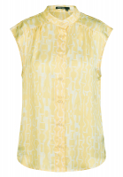 Blouse top with yellow print