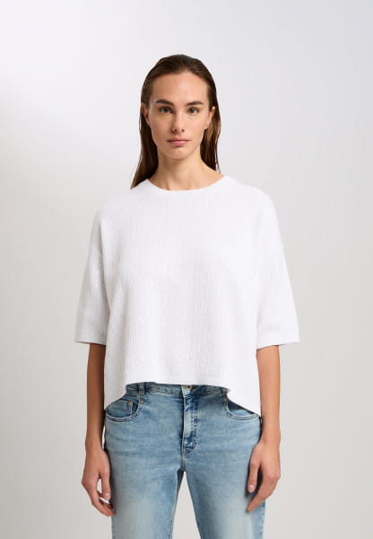 Pullover mit tonigen Pailletten