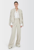 Bomber jacket with pinstripes