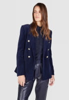 Blazer aus Stretch-Samt