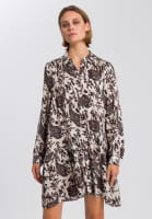 Blouse dress with paisley print