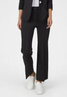 Flared pants made of textured jersey