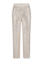 Sequin trousers with elasticated waistband