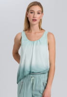Layered top in batik print