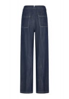 Wide leg jeans with rinse wash
