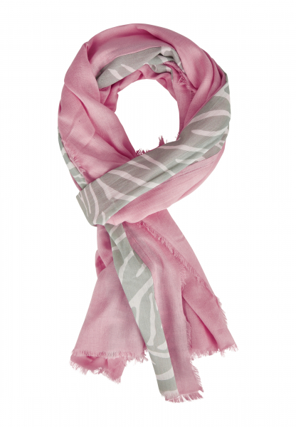 Ecovero scarf with zebra print