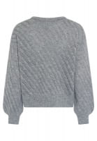 Alpaka-Pullover mit Pailletten-Muster