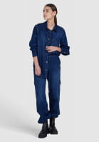 Cargohose aus leichtem Blue Denim