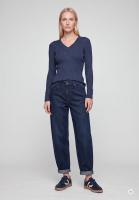Barrel jeans with rhinestones