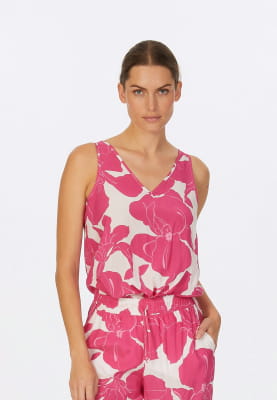 Top mit pinkem Blumenprint