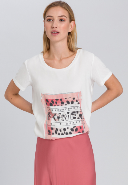 T-Shirt mit Animal-Patchworkprint