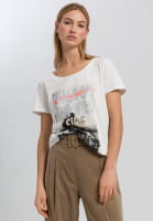 T-shirt with metallic photo print