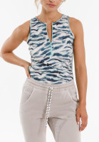 Top with stylized animal print