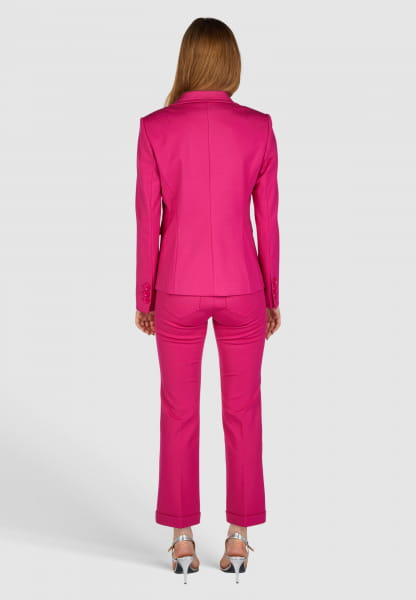 Blazer aus Komfortjersey mit Brosche