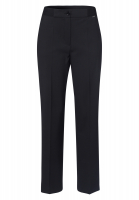 Fabric trousers with an elastic waistband