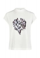 T-shirt with Leo heart print