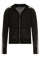 Strickjacke aus Netz-Struktur