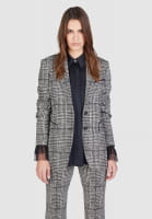 Blazer aus Stretch-Glencheck