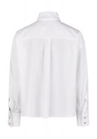 Boxy shirt in cotton satin