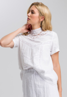 Blouse mit Lochspitze