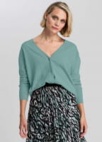 Cardigan with soft viscose content