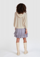 Mini skirt with minimal print