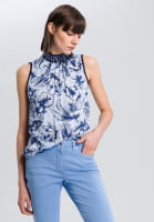 Blouse top with floral print