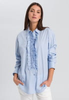 Shirt blouse with ruffles