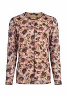 Printed mesh shirt