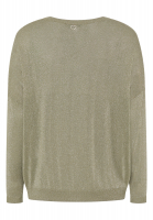 Shimmering sweater with print