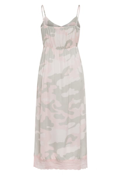 Maxi dress in camouflage print