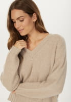 Cashmere sweater with V-neck