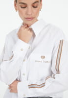 Shirt with decorative ribbon