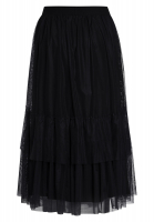 Midi skirt with tulle