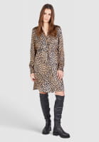 Dress with leopard print