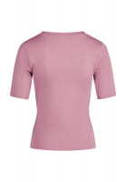 Rippshirt mit Schmuckkante