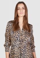 Dress with leopard print