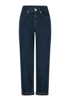 Barrel jeans with rhinestones